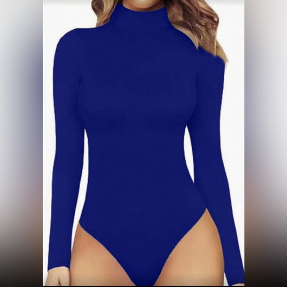 Elegant Blue Women's Top Bodysuit